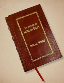 Leather-Bound 'The Picture of Dorian Gray' with Gold Edges