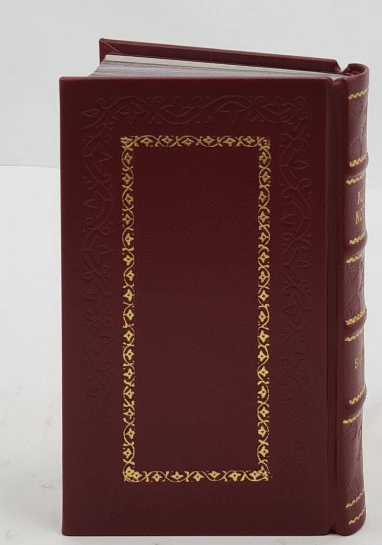 Leather-Bound 'The Murder of Roger Ackroyd Agatha Christie ' with Gold Edges