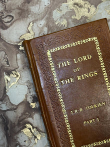 Lord of the Rings and The Hobbit JRR Tolkien Series Leather Bound Edition