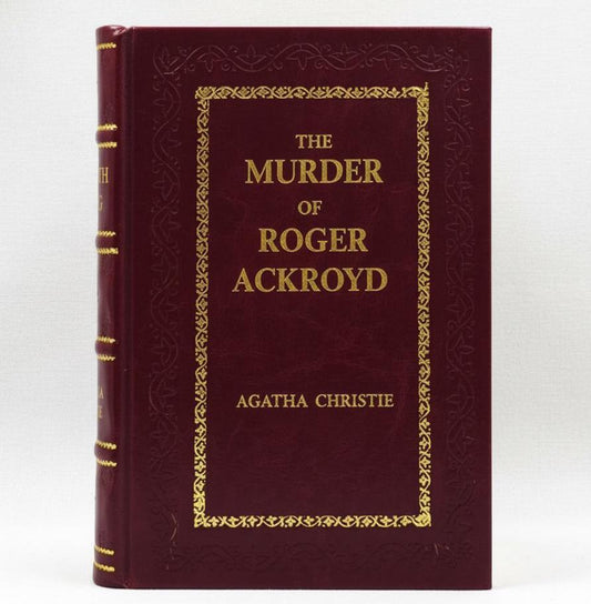 Leather-Bound 'The Murder of Roger Ackroyd Agatha Christie ' with Gold Edges
