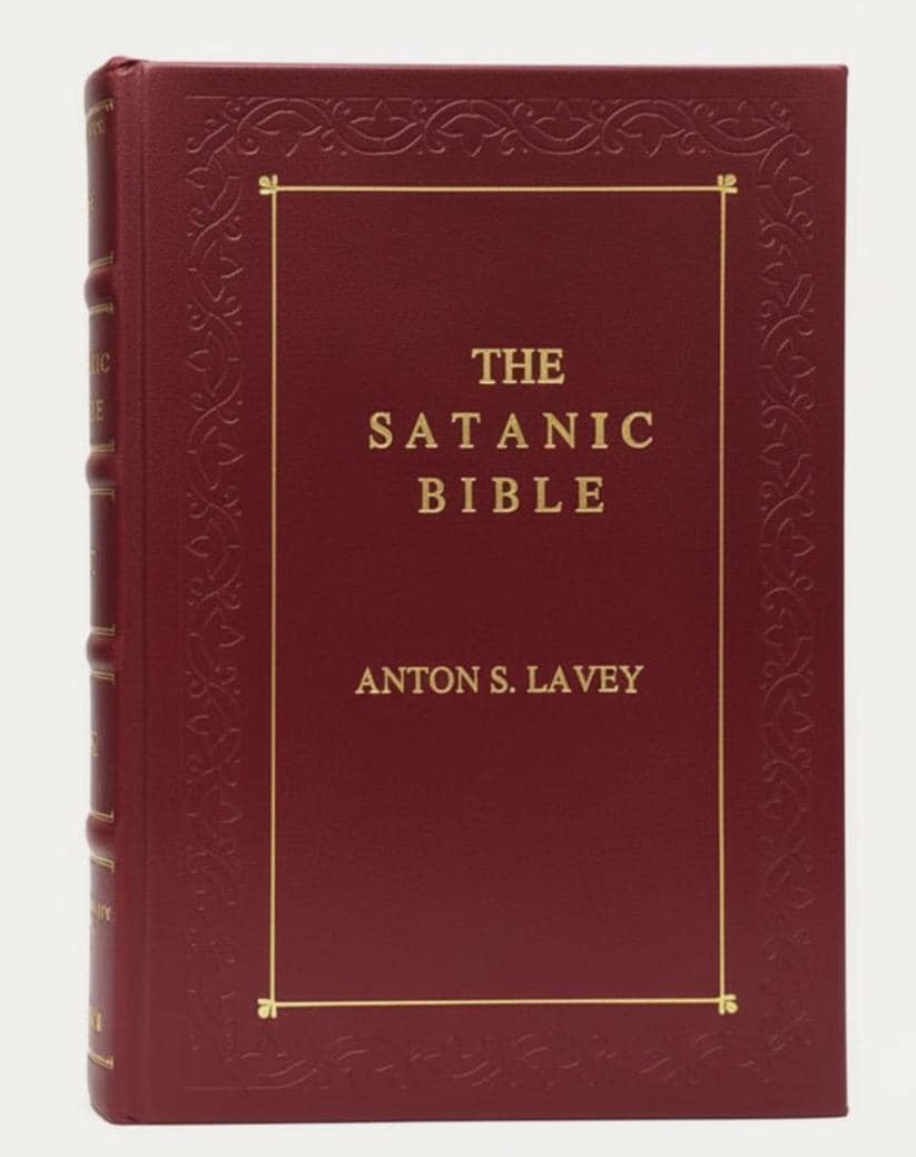 The Satanic Bible By La Vey, Anton [Red Leather Bound]
