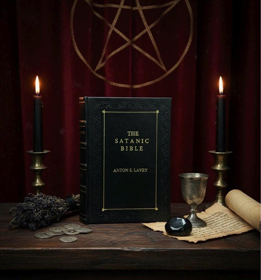 The Satanic Bible By La Vey, Anton [Full Leather Bound]