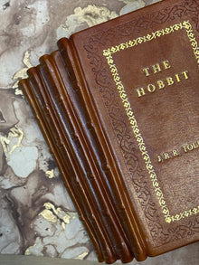 Lord of the Rings and The Hobbit JRR Tolkien Series Leather Bound Edition