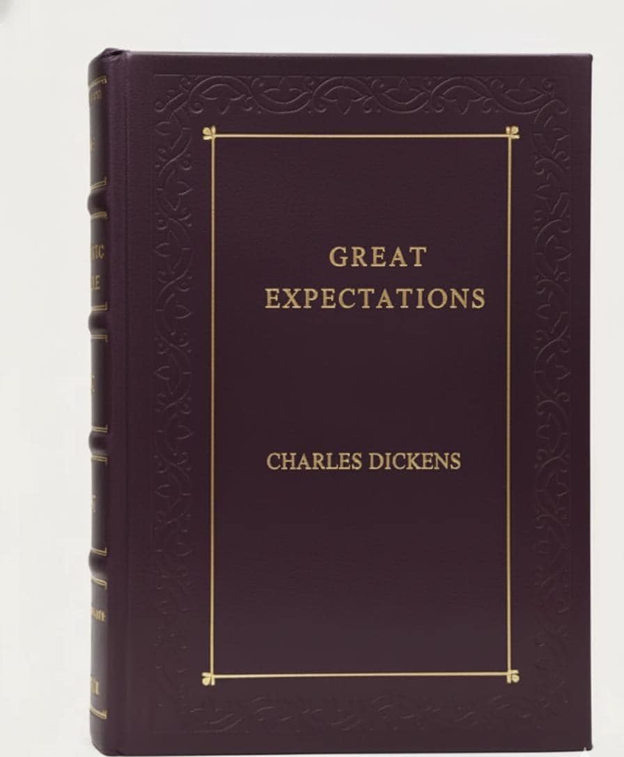 Great Expectations by Dickens, Purple Leather Bound, Gold Edges
