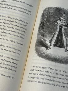 A Christmas Carol By Charles Dickens, Red Leather Bound  with Gold Edges