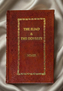 The Iliad & THE Odyssey By Homer Leather-Bound Edition