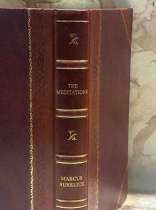 The Meditations  Marcus Aurelius [Leather Bound]