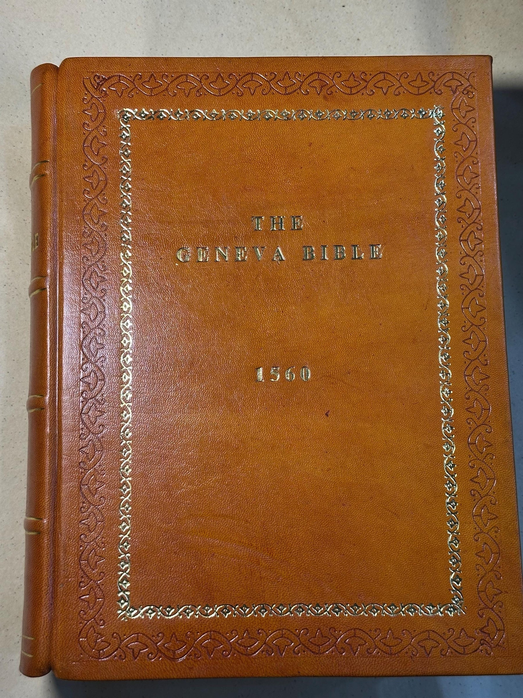 1560 Geneva Bible | Full Leather Bound Premium Edition
