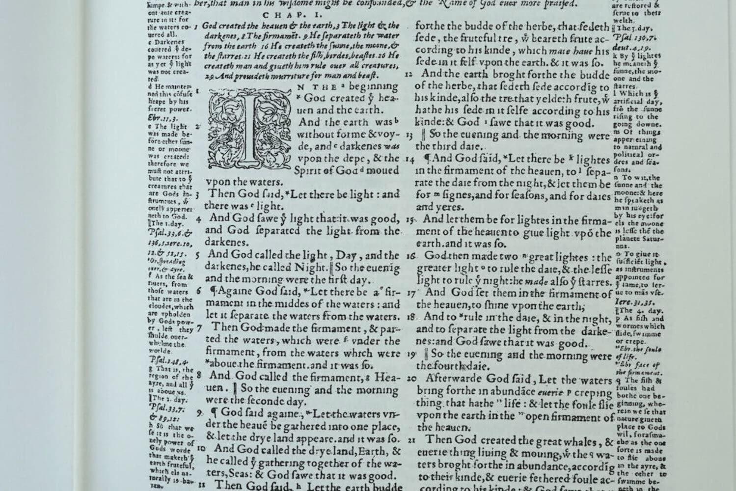 1560 Geneva Bible | Full Leather Bound Premium Edition