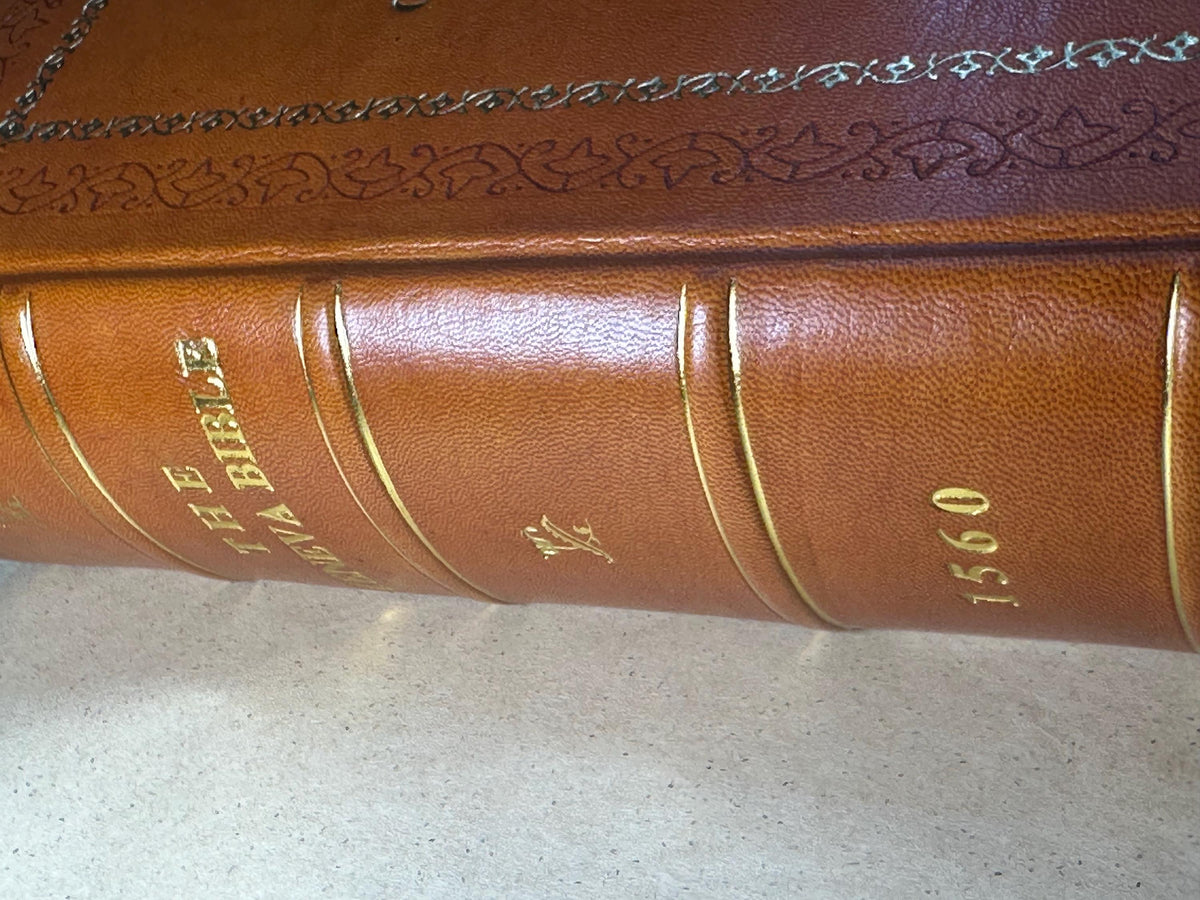 1560 Geneva Bible | Full Leather Bound Premium Edition