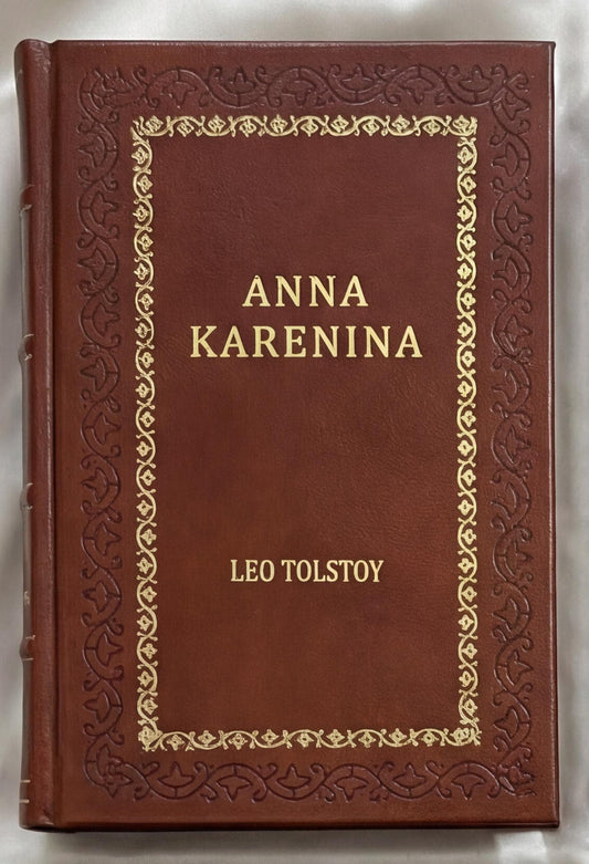 Anna Karenina Leather Bound Classic by Leo Tolstoy  Handmade