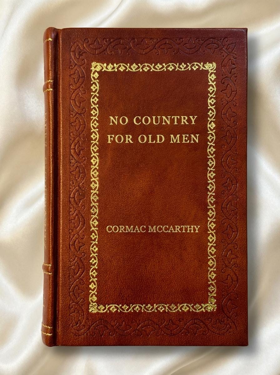 No Country for Old Men Leather Bound Book  Cormac McCarthy