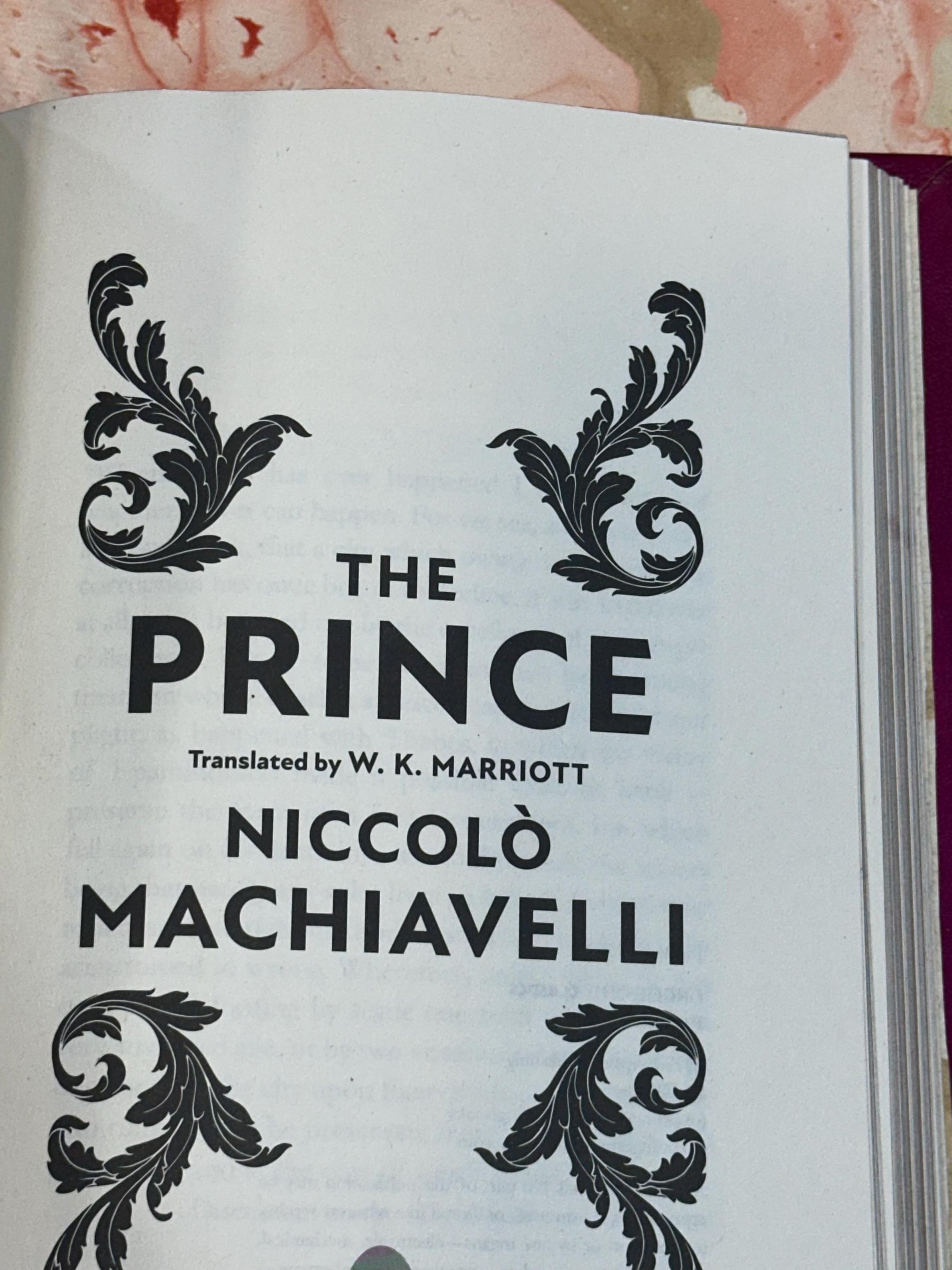 The Prince, Machiavelli with Gold Glided Edges [Leather Bound]