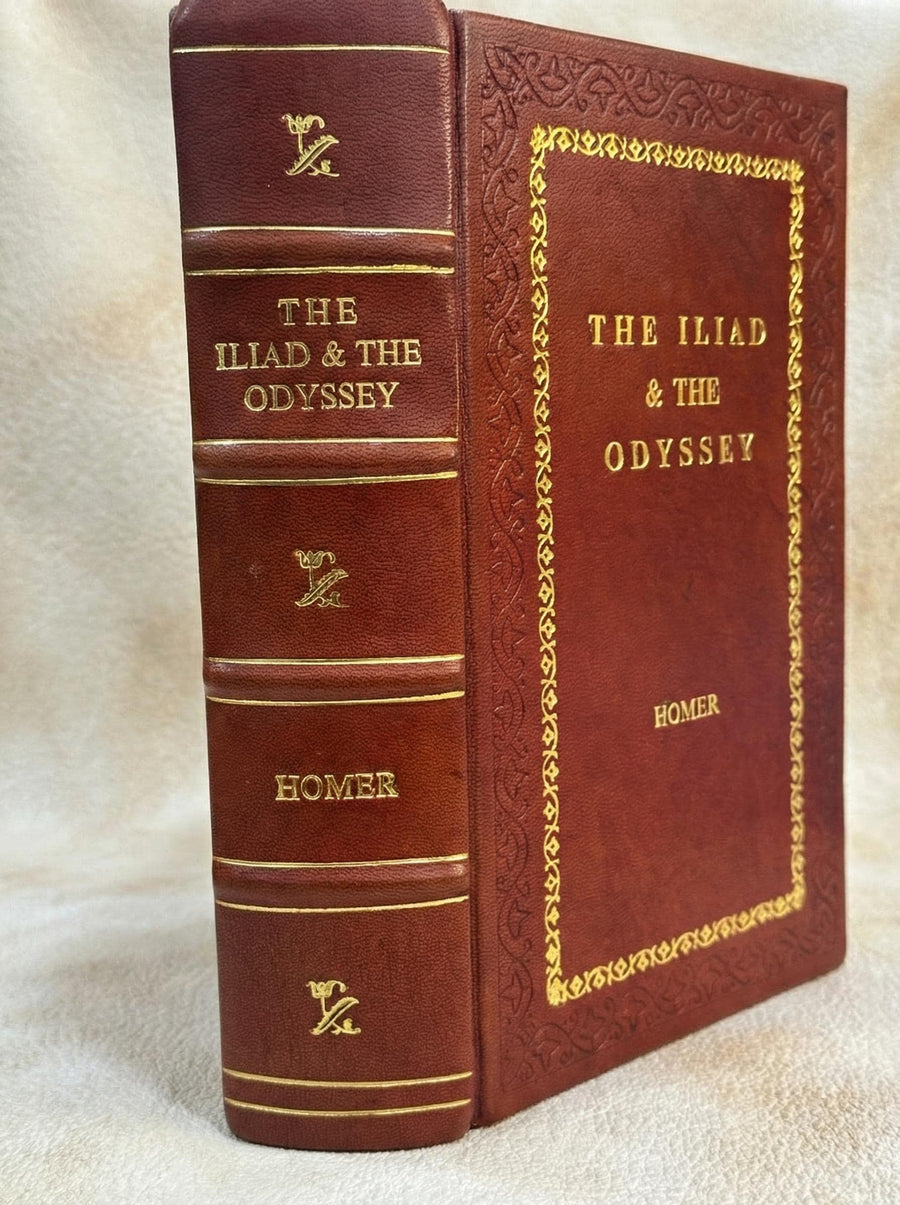 The Iliad & THE Odyssey By Homer Leather-Bound Edition