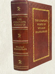 The Complete Works of William Shakespeare, LeatherBound Classics Book Handmade