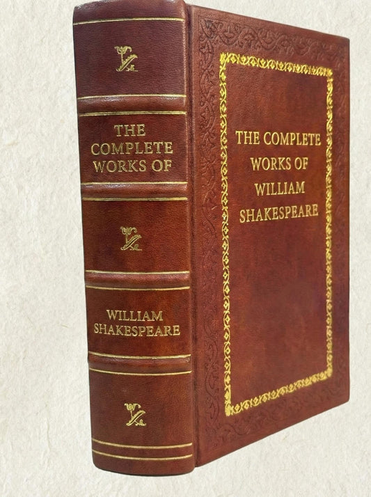 The Complete Works of William Shakespeare, LeatherBound Classics Book Handmade