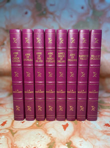 Anne of Green Gables 8 Book Leather Bound Set  L.M. Montgomery Complete Collection