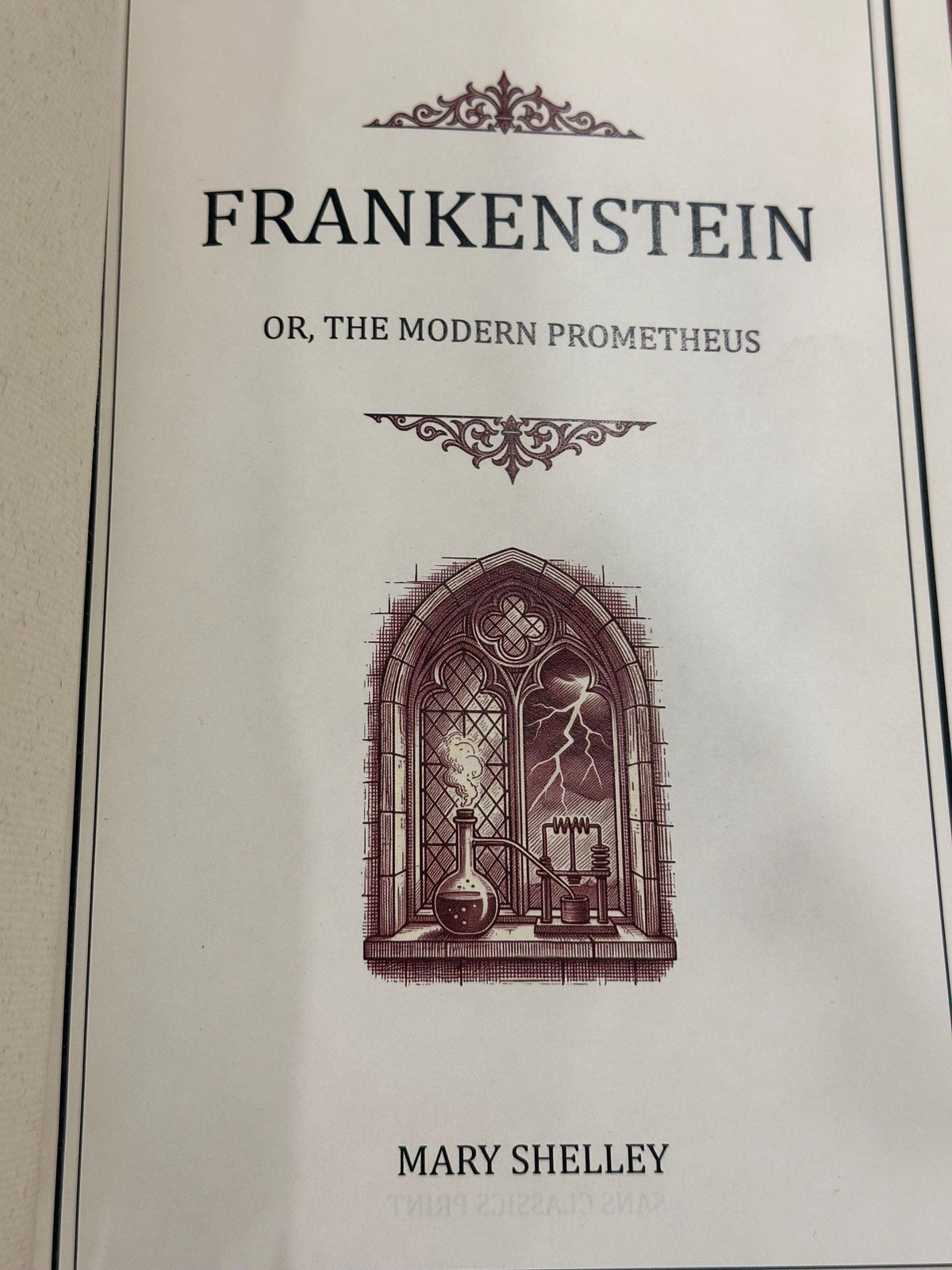 Frankenstein by Mary Shelley Leather Bound