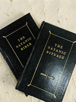 Leather Bound Satanic Bible & Rituals Set - Anton LaVey Rebound