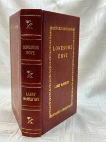 Lonesome Dove Leather Bound Book by Larry McMurtry – Re-Bound Edition