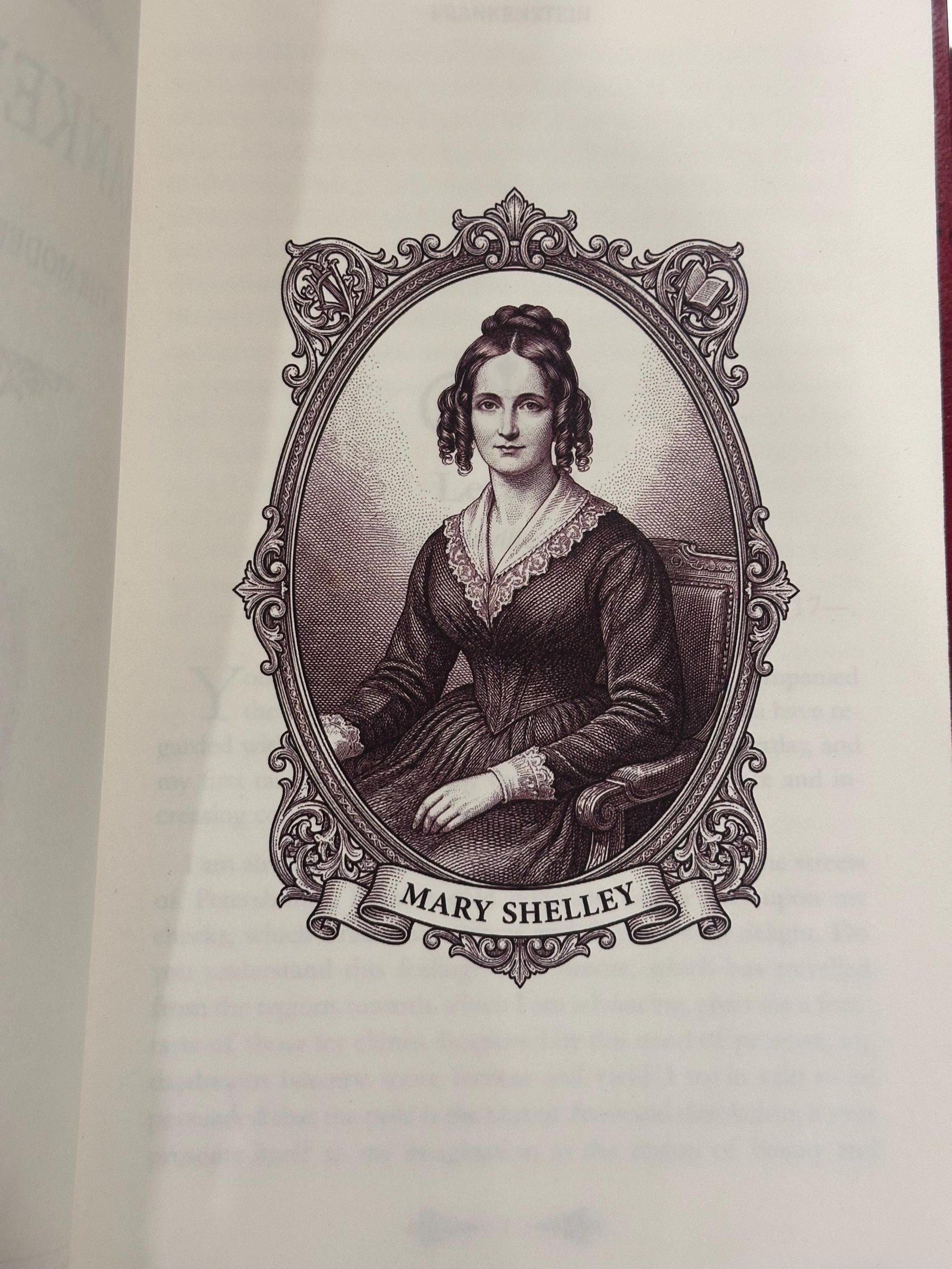 Frankenstein by Mary Shelley Leather Bound