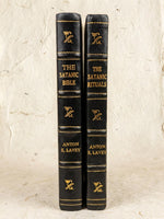 Leather Bound Satanic Bible & Rituals Set - Anton LaVey Rebound