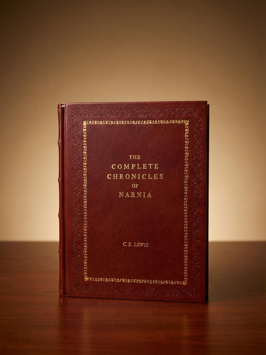 Chronicles of Narnia 7 in 1 Full Color Illustrated Book C.S LEWIS Leather-bound