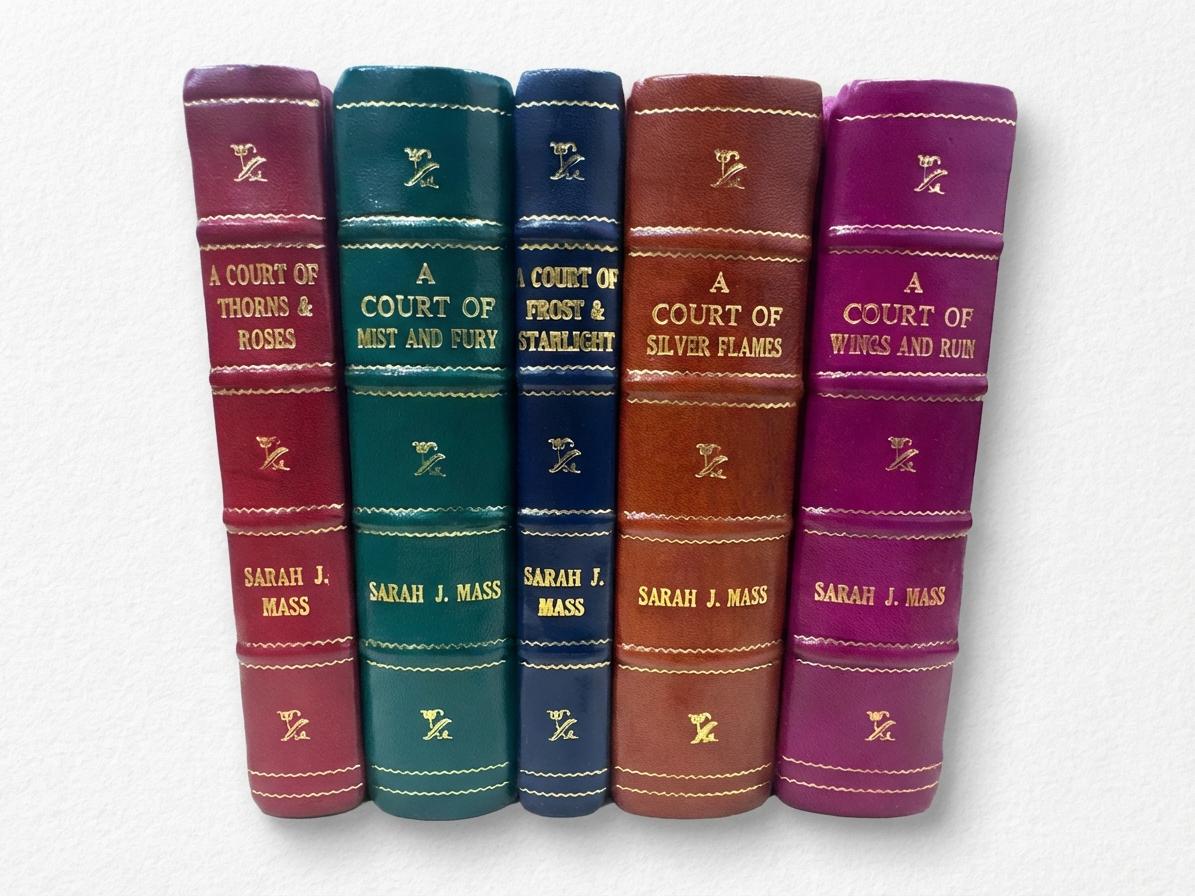 A Court of Thorns and Roses Leather Bound Set  Sarah J. Maas