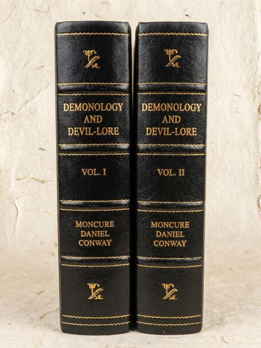 Demonology and Devil-Lore 2 Volume Set Leather Bound|Moncure Daniel Conway|