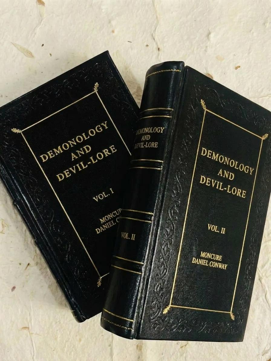 Demonology and Devil-Lore 2 Volume Set Leather Bound|Moncure Daniel Conway|