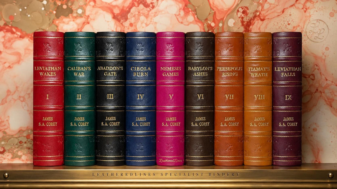 The Expanse 9 Book Leather Bound Set | James S. A. Corey | Complete Sci-Fi Series|