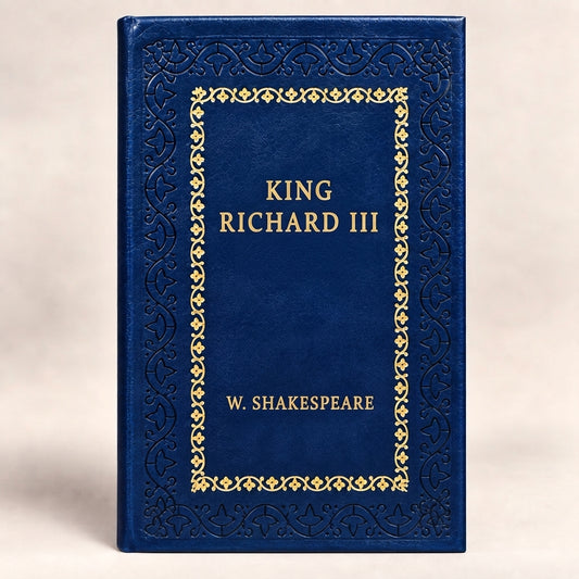 King Richard III by William Shakespeare leather-bound edition with gold-tone foil spine