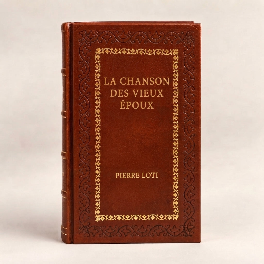 La Chanson des Vieux Époux (French Edition) by Pierre Loti leather-bound edition with gold-tone foil spine