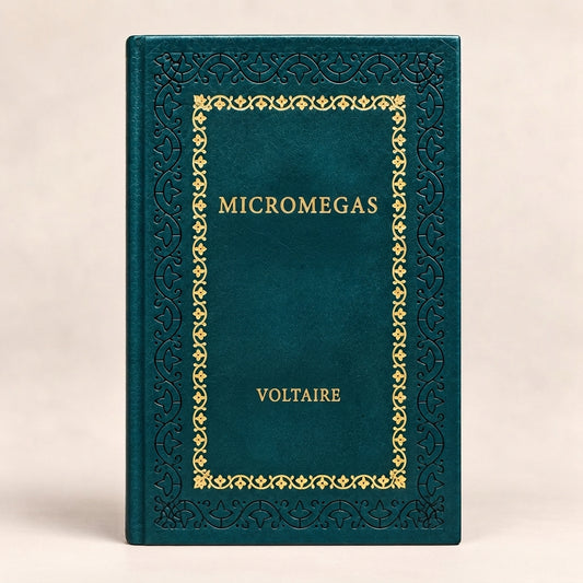 Micromegas by Voltaire leather-bound edition with gold-tone foil spine