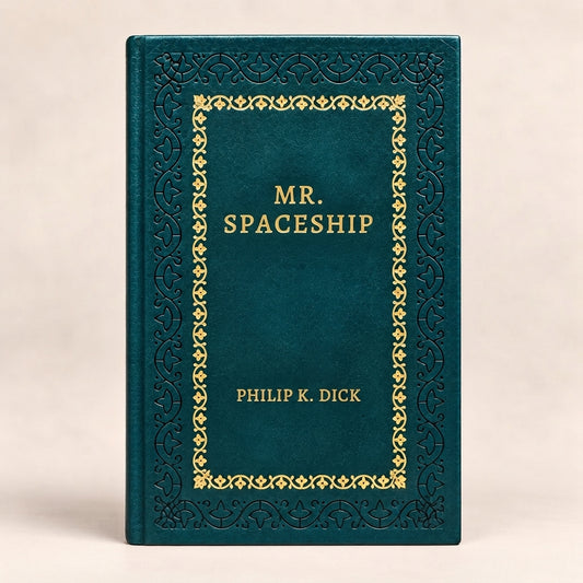 Mr. Spaceship by Philip K. Dick leather-bound edition with gold-tone foil spine