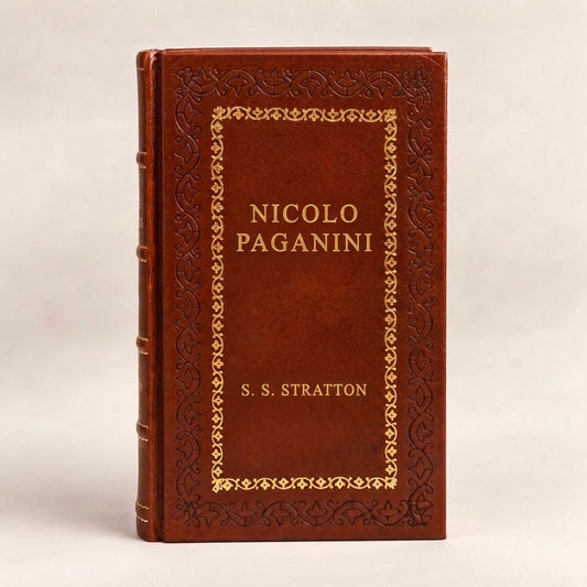Nicolo Paganini by S. S. Stratton leather-bound edition with gold-tone foil spine