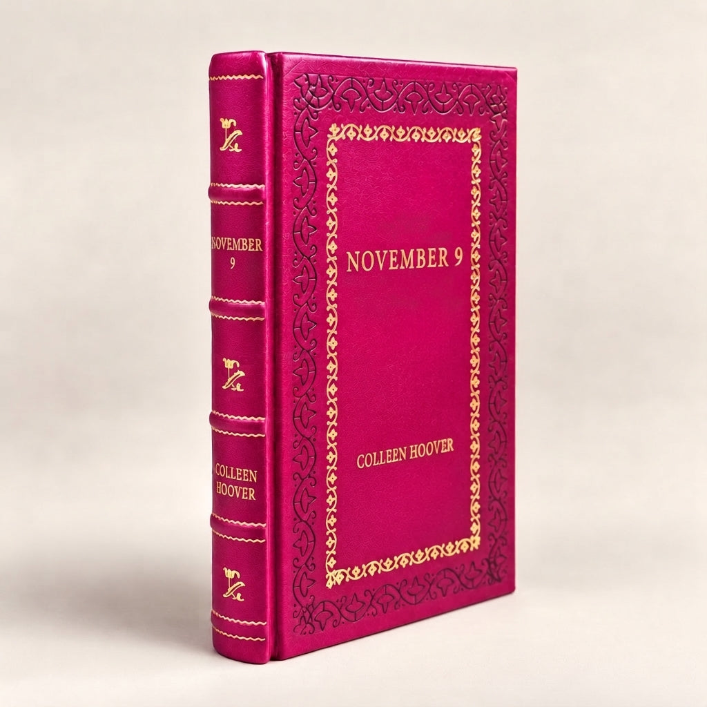 November 9 by Colleen Hoover leather-bound edition with gold-tone foil spine
