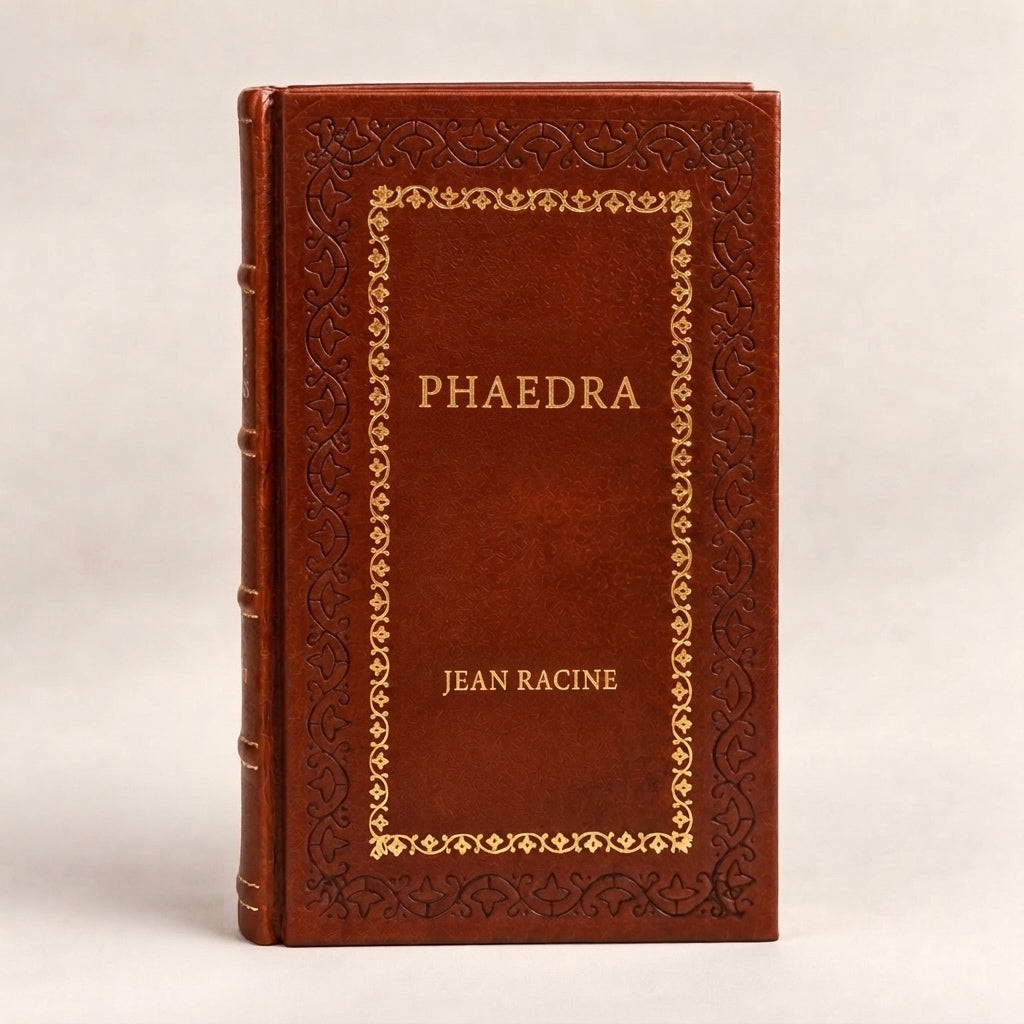 Phaedra by Jean Racine leather-bound edition with gold-tone foil spine