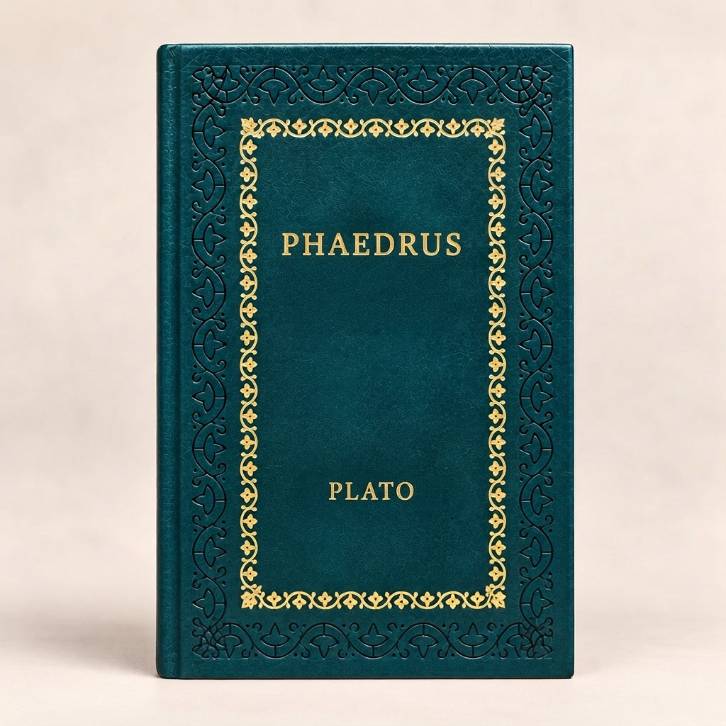 Phaedrus by Plato leather-bound edition with gold-tone foil spine