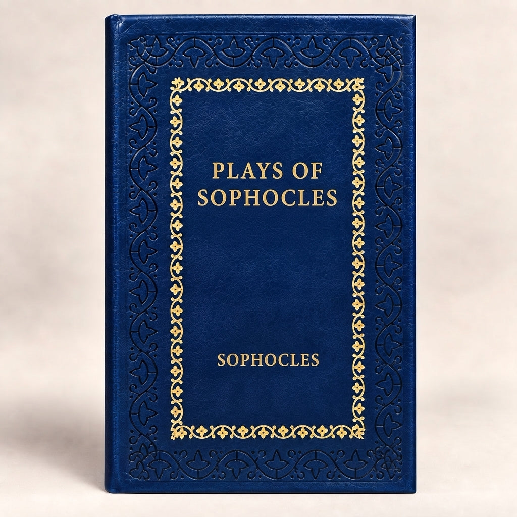 Plays of Sophocles by Sophocles leather-bound edition with gold-tone foil spine