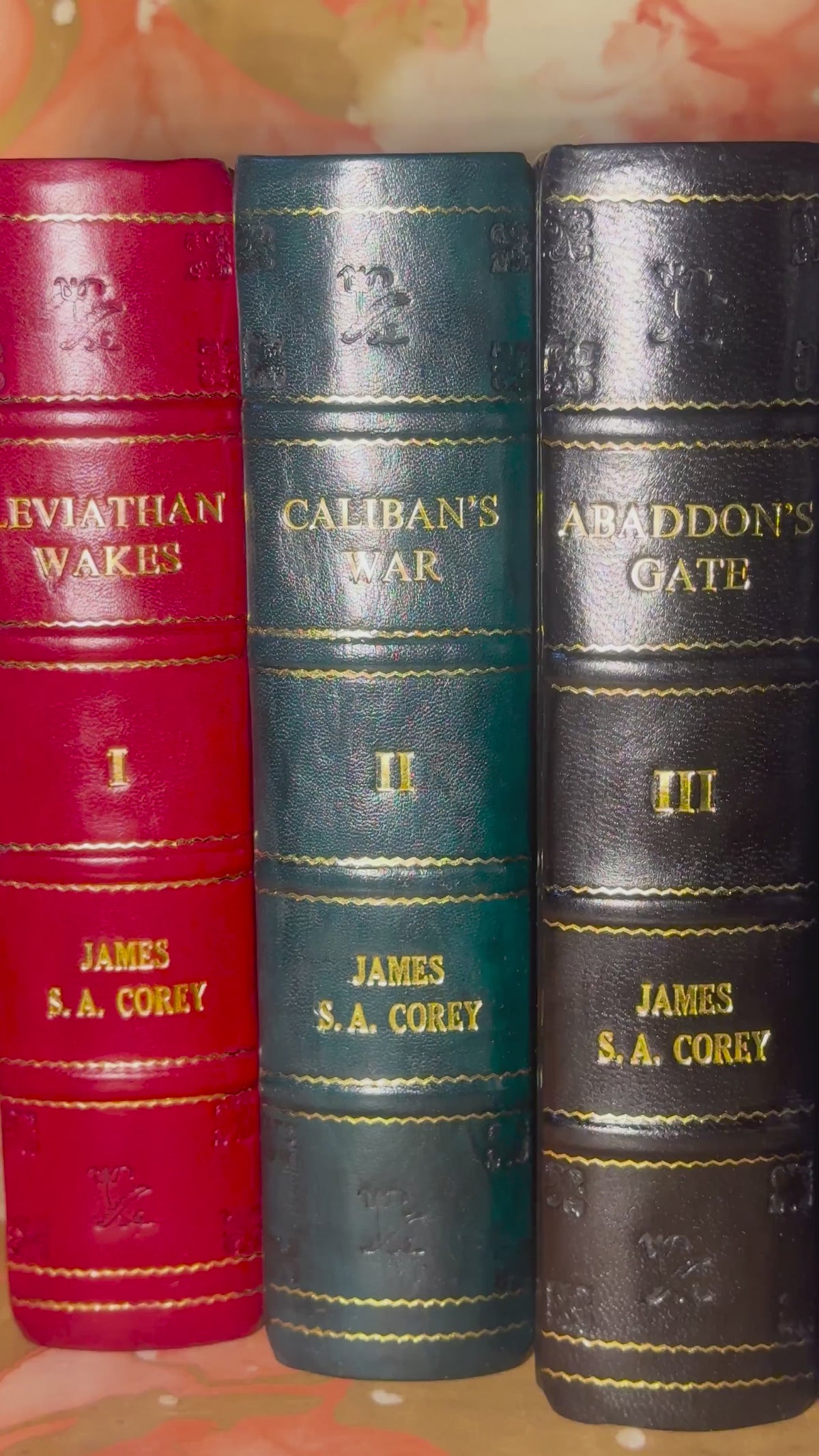 The Expanse 9 Book Leather Bound Set | James S. A. Corey | Complete Sci-Fi Series|