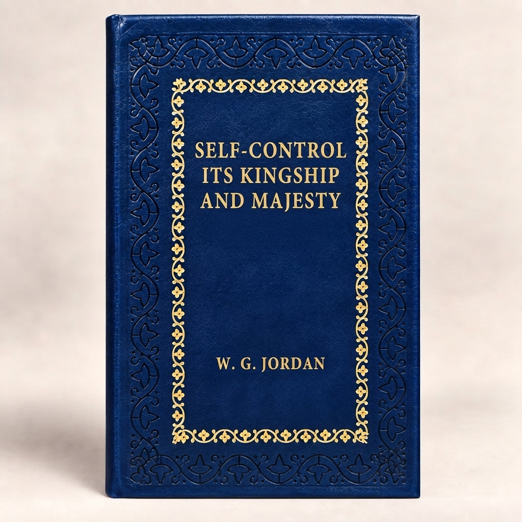 Self-Control Its Kingship and Majesty by William George Jordan leather-bound edition with gold-tone foil spine