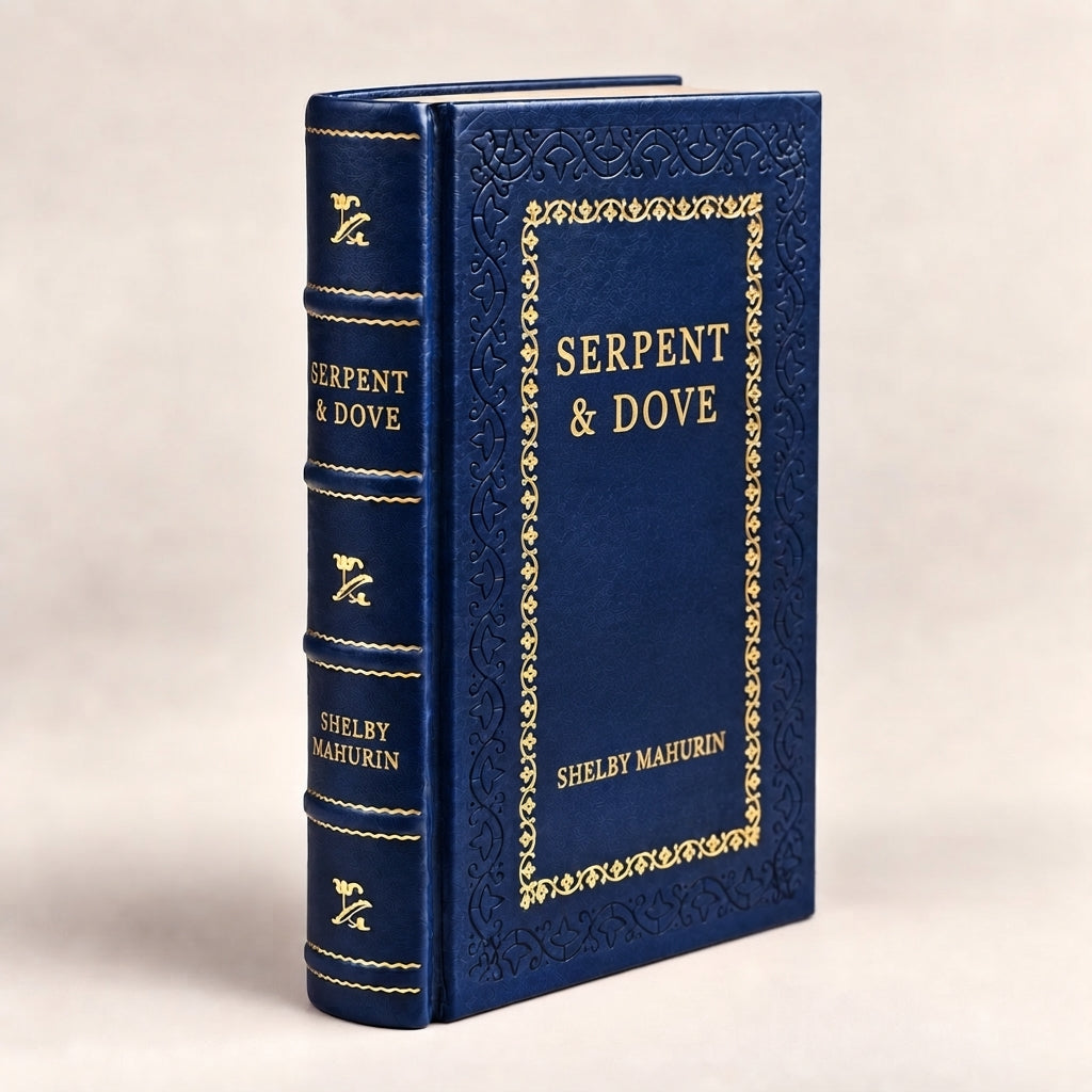 Serpent & Dove by Shelby Mahurin leather-bound edition with gold-tone foil spine