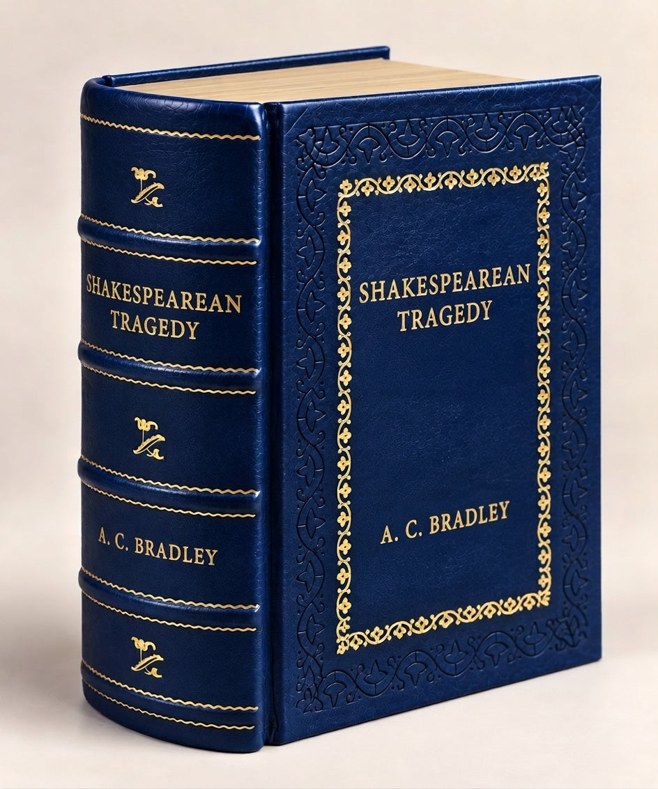 Shakespearean Tragedy by A. C. Bradley leather-bound edition with gold-tone foil spine