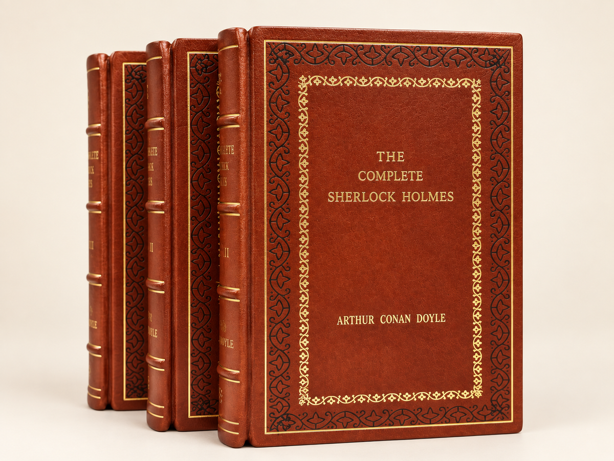 The Complete Sherlock Holmes 3 Volume Leather-Bound Set | Arthur Conan Doyle | Collector's Edition