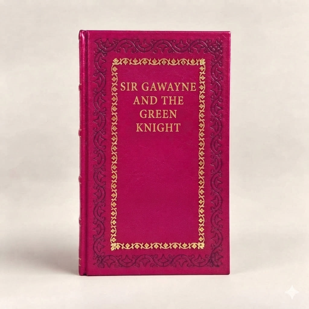 Sir Gawayne and the Green Knight leather-bound edition with gold-tone foil spine