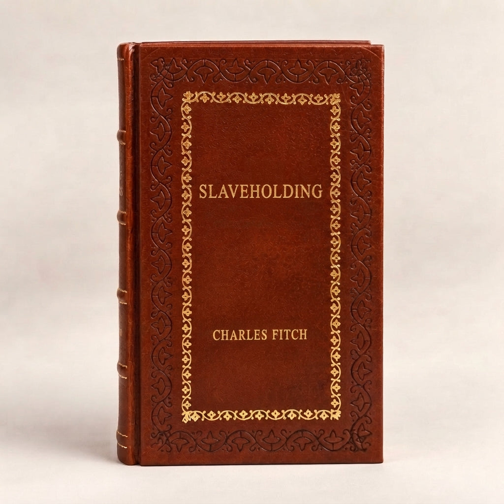 Slaveholding by Charles Fitch leather-bound edition with gold-tone foil spine