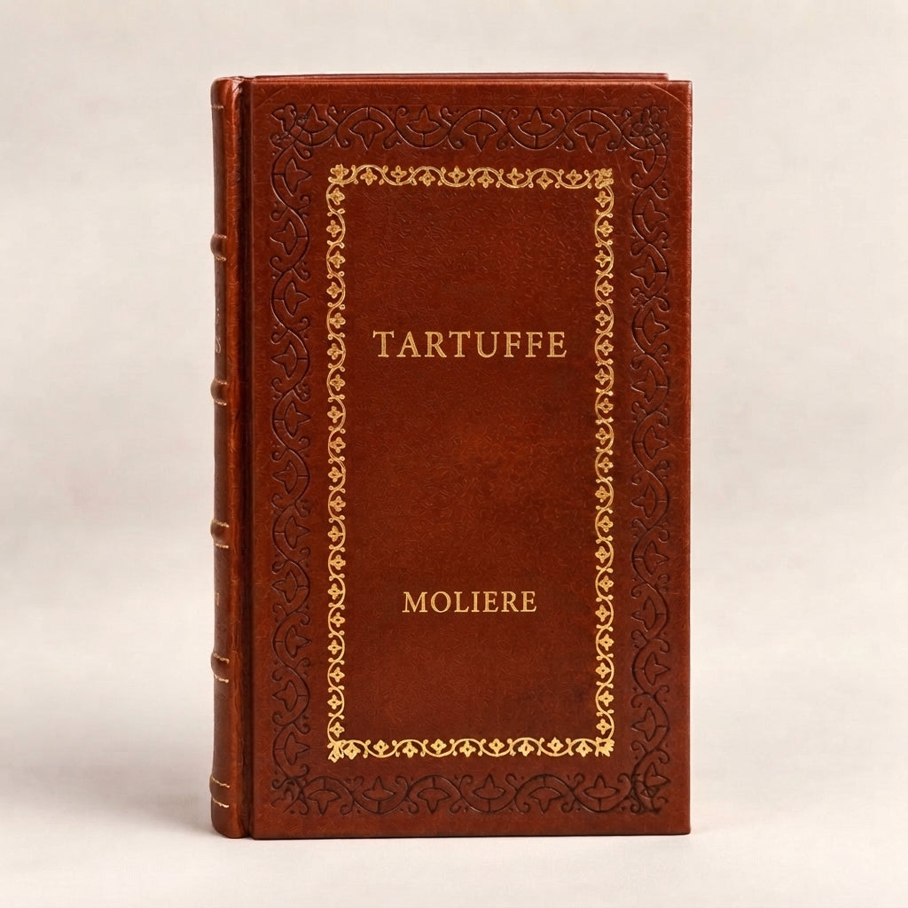 Tartuffe by Molière leather-bound edition with gold-tone foil spine