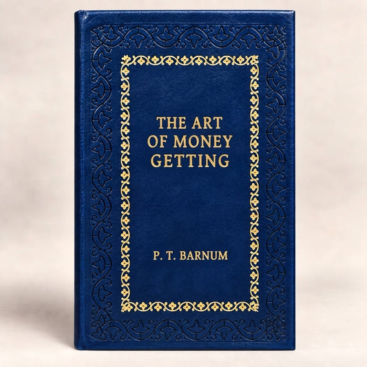 The Art of Money Getting by P. T. Barnum leather-bound edition with gold-tone foil spine