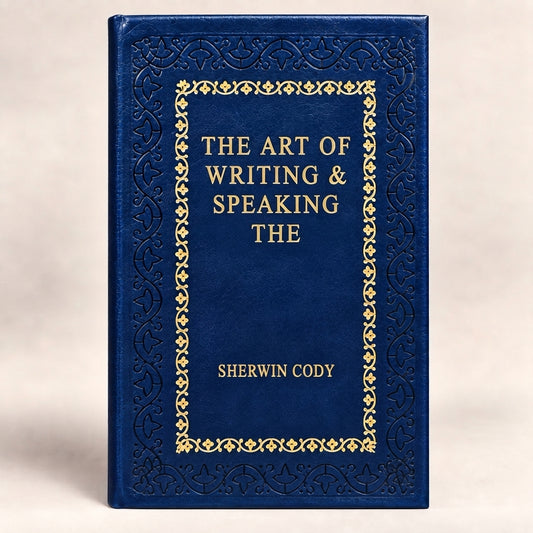 The Art of Writing & Speaking the English Language by Sherwin Cody leather-bound edition with gold-tone foil spine